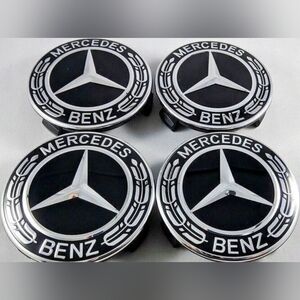 Brand new4 Mercedes Benz AMG 75mm rim center caps